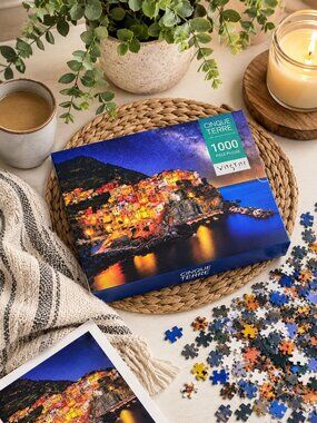 VASTAR 1000 Piece Jigsaw Puzzle Cinque Terre Italy Landscape Adult NIB